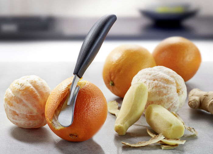 Gember en sinaasappelschiller 