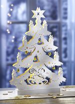 Verlichte dennenboom 