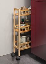 huishoudtrolley van bamboe 