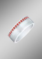 Gesatineerde damesring met granaat 