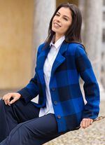 Gebreid blazer met grafisch jacquardpatroon 