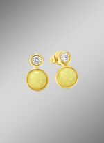 Groene elegantie: oorknopjes met echte aventurijn 