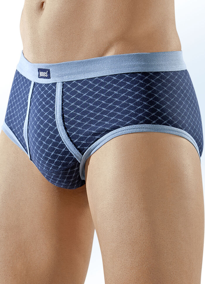 Set van vier slips, met all-over dessin 