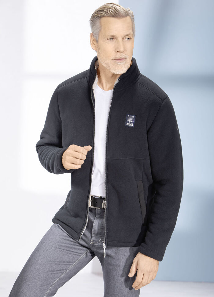 Fleecejack van &ldquo;LPO&rdquo; ZWART