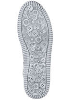 Gemini-laarsje met effectieve stiksels GRIJS-MEERKLEURIG