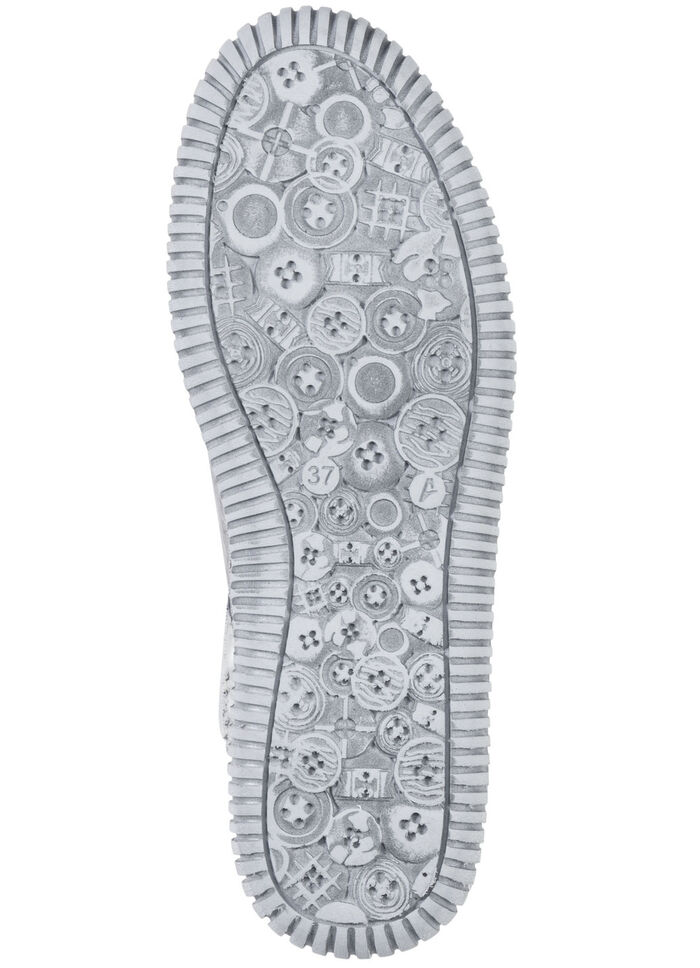 Gemini-laarsje met effectieve stiksels GRIJS-MEERKLEURIG