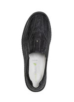 Waldläufer, comfortabele damespantoffels, breedte K, met uitneembaar voetbed ZWART