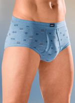 Set van vijf slips van fijne ribstof met all-over patroon 