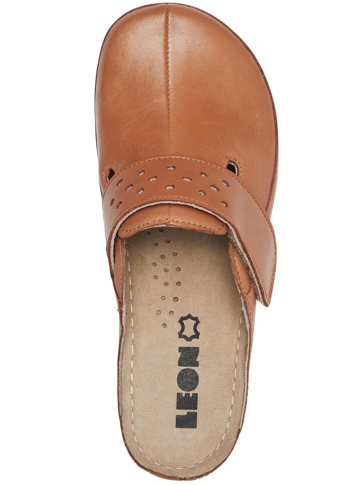 ELENA EDEN klomp met klittenbandsluiting COGNAC