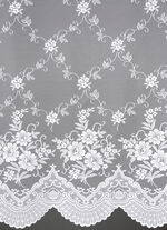 Siervitrageset met embrasse voorzien van een bloesemdessin 