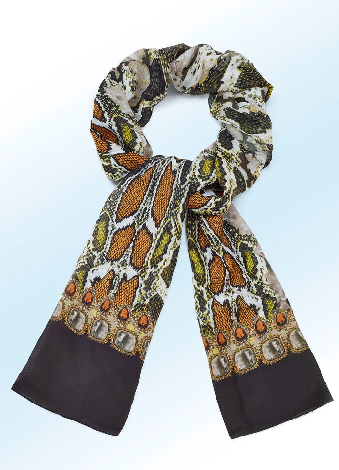 Sjaal met reptieldessin 