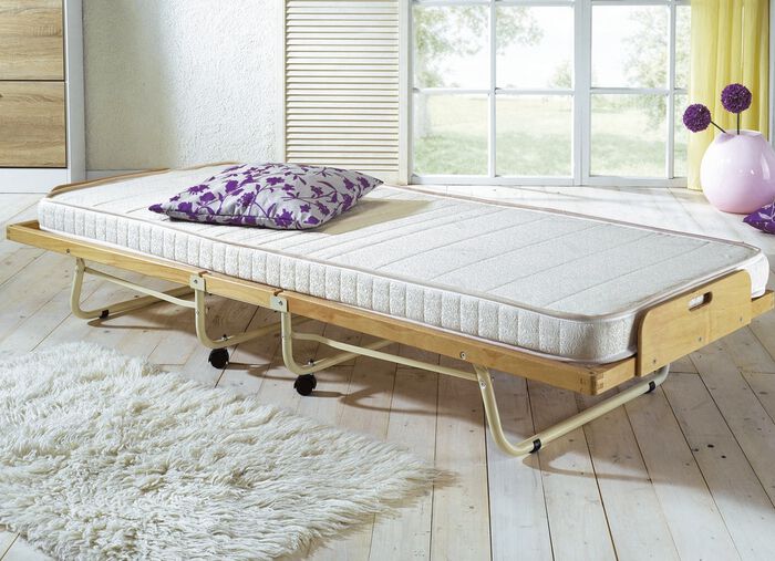 Gastenbed met lattenbodem en koudschuimmatras 