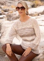 Trui met decoratieve effecten 