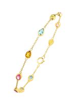 Armband met schitterende, echte edelstenen 