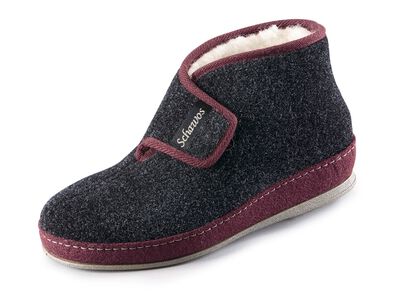 Ademende damespantoffels met klittenbandsluiting 