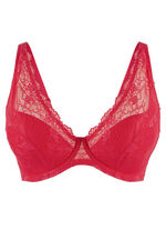 LingaDore beugelbeha met delicate elastische kant ROOD