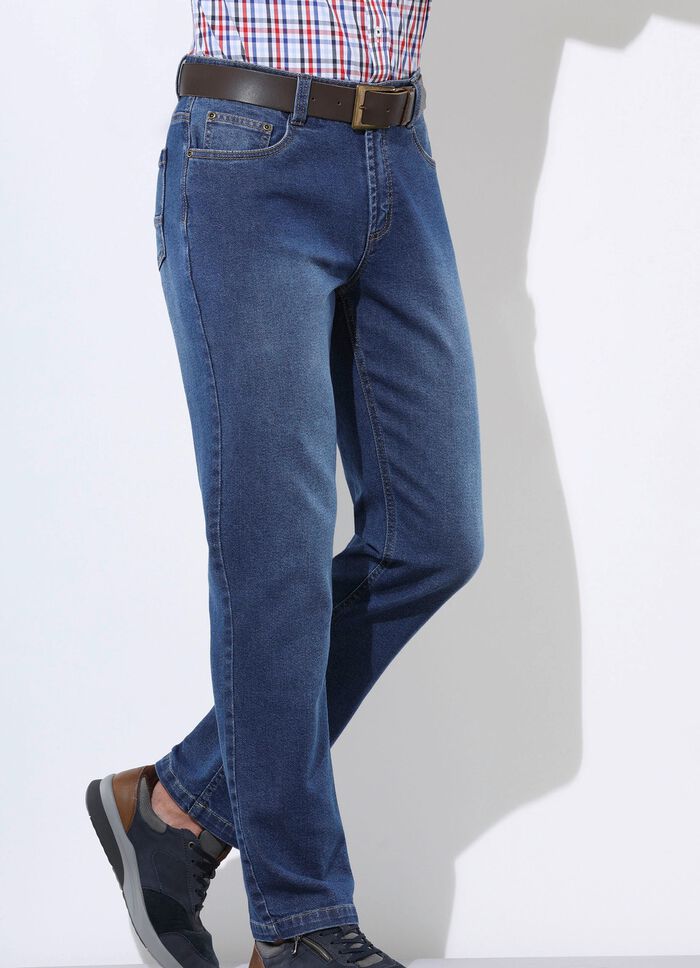 Jeans in 5-pocketvorm in 3 kleuren 