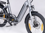 Foldi Comfort opvouwbare e-bike van SAXXX GRIJS-ZILVER-MAT