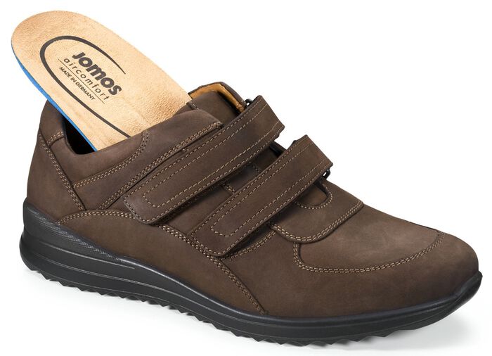 Pantoffels in extra brede K CHOCOLADEBRUIN