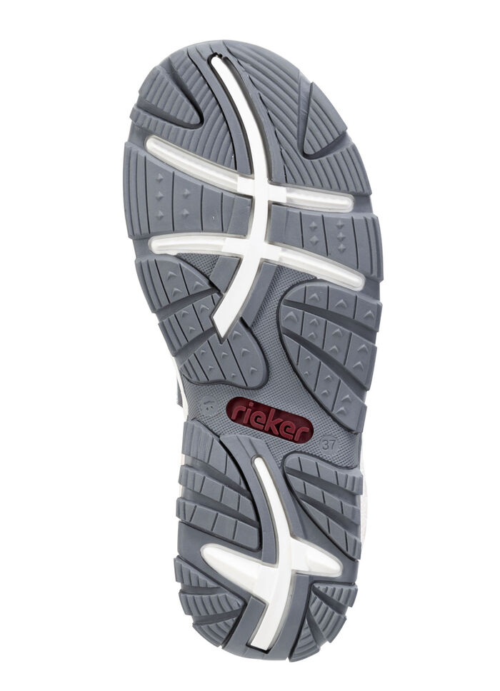 Rieker, sportieve damessandalen, met twee klittenbandsluitingen ROOD