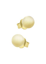 Kleine maar fijne bolvormige oorbellen van titanium 