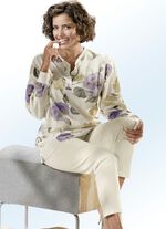 G&ouml;tting pyjama, lange mouwen, met knoopsluiting en manchetten 