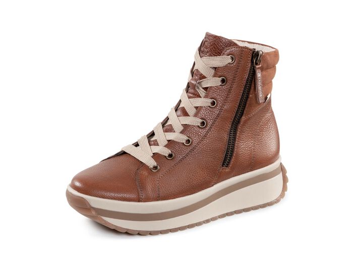 Rieker, trendy dameslaarzen, winterschoenen, met uitneembaar voetbed BRUIN