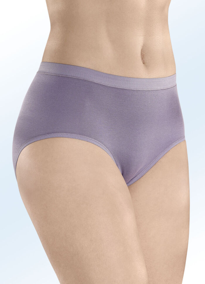 Set van drie katoenen slips van Con-ta LAVENDEL