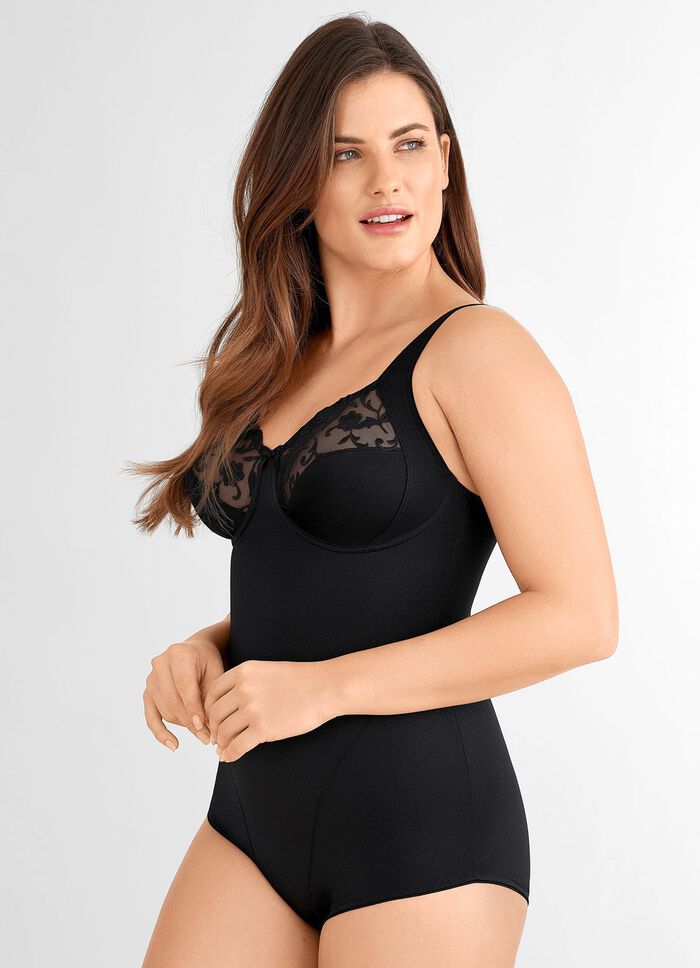 Felina broekcorselet met versteviging ZWART
