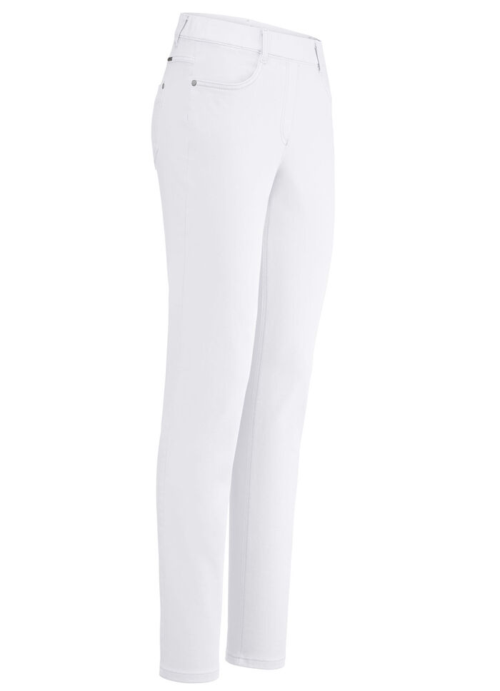 Magische jeans met hoog stretchgehalte WIT