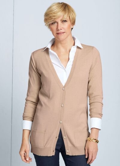 Cardigan met modaal 