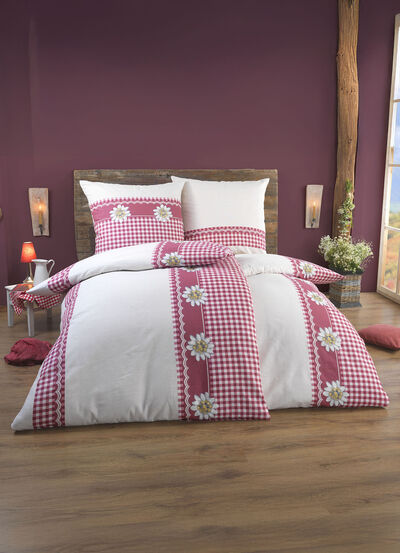 Dubbelzijdig bedrukt beddengoedset in landelijke stijl  Dubbelzijdig bedrukt beddengoedset in landelijke stijl