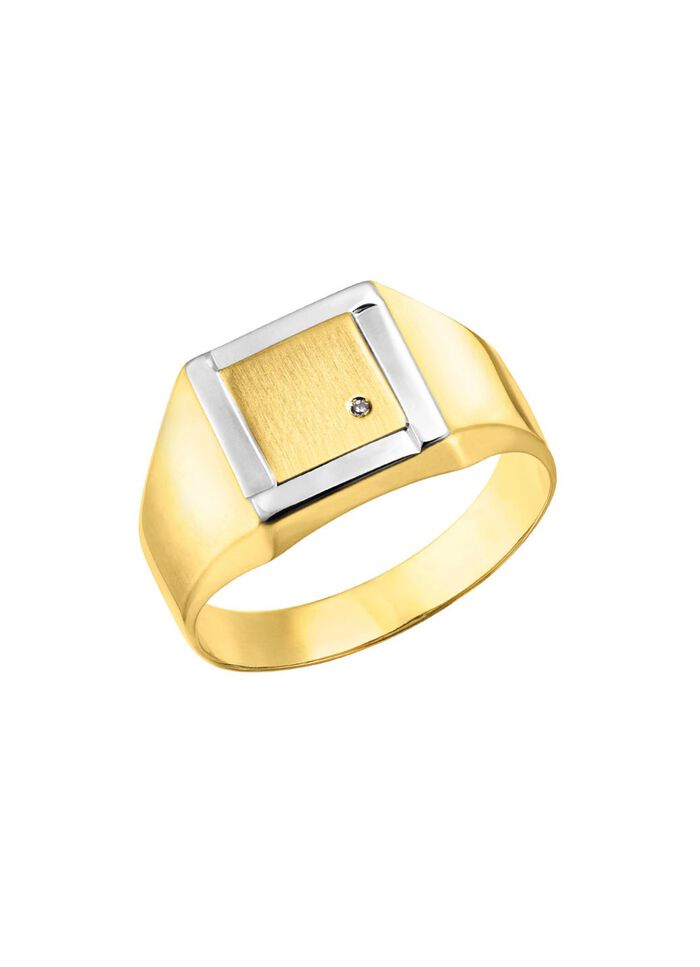 herenring in bicolor design 