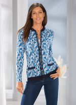 Overhemdjasje met contrastpaneel 