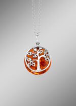 Levensboom hanger met ketting 