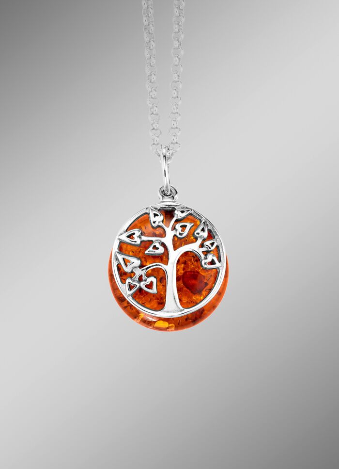 Levensboom hanger met ketting 