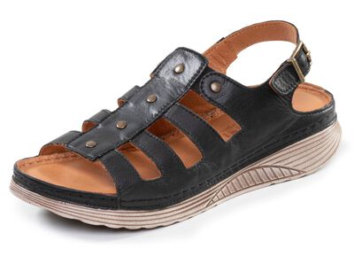 Gemini, klassieke damessandalen, breedte G, gemaakt van leer 