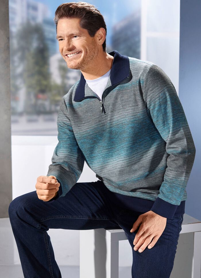 Troyer met korte ritssluiting 