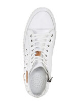 Gemini, zomerlaarzen voor dames, breedte G, met uitneembaar voetbed WIT