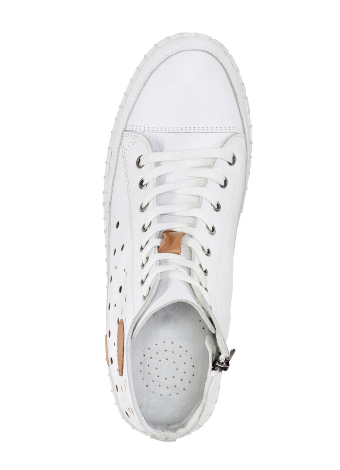 Gemini, zomerlaarzen voor dames, breedte G, met uitneembaar voetbed WIT