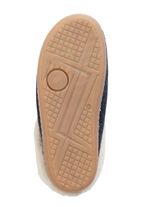 Laurina pantoffels met een behaaglijke pluche kraag MARINE