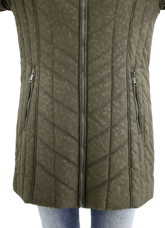 Lange jas met roofdierdessin 