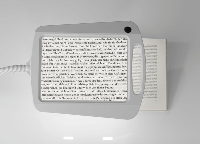 LED-loeplamp met lens van acrylglas 