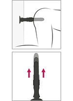 Massager met zuignap en schokfunctie 