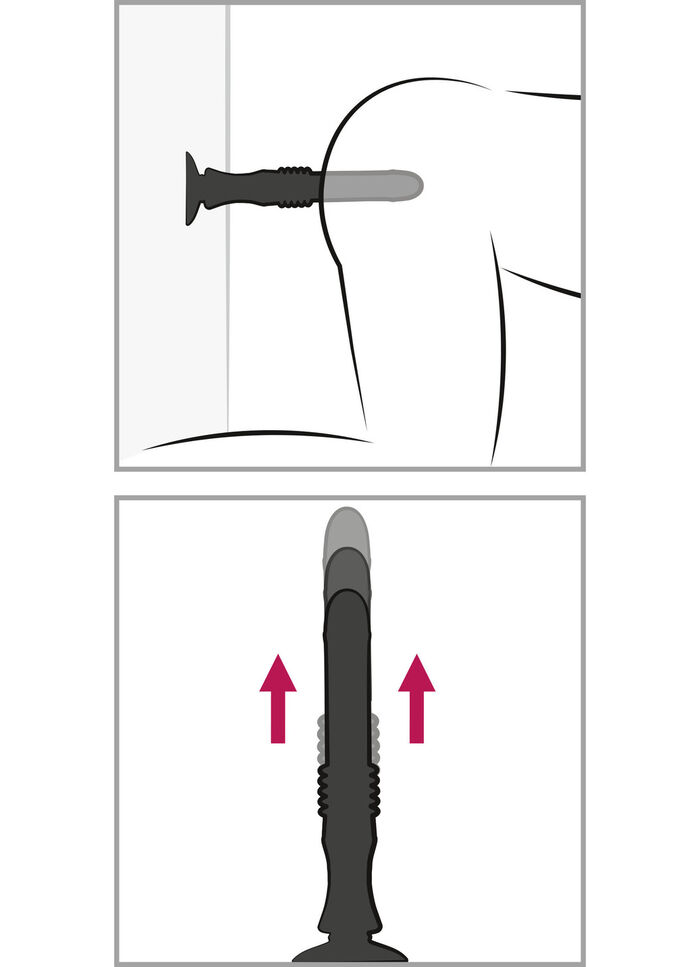 Massager met zuignap en schokfunctie 