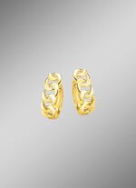 Moderne creolen met drukknoopsluiting 