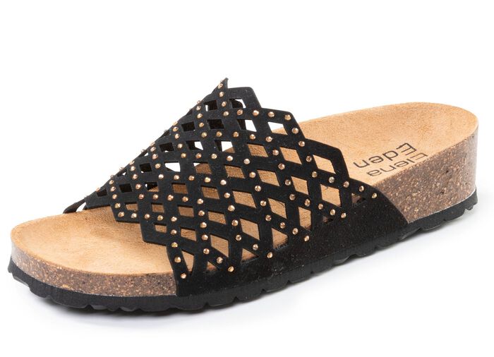 ELENA EDEN, lichte damesmuiltjes, breedte G, met leren voetbed 