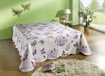Sprei met een veerachtig design MEERKLEURIG