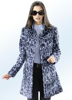 Lange jas met roofdierdessin 