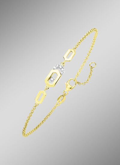 Moderne armband met zirkonia 